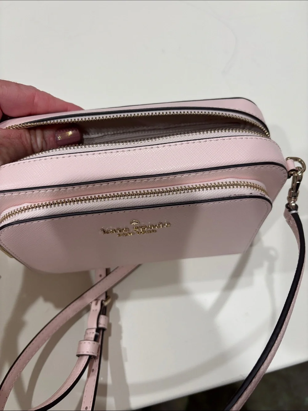 kate spade Blush Pink Leather Crossbody Bag